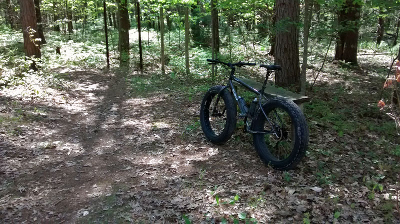 the trailhead for the pentwater pathway